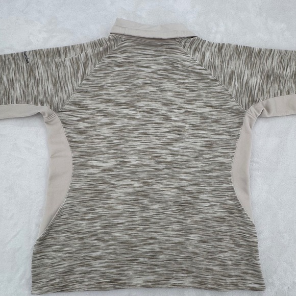 Columbia Optic Got it ll Womens Quarter Zip Pullover Beige Tan Sweater Large - Picture 3 of 4